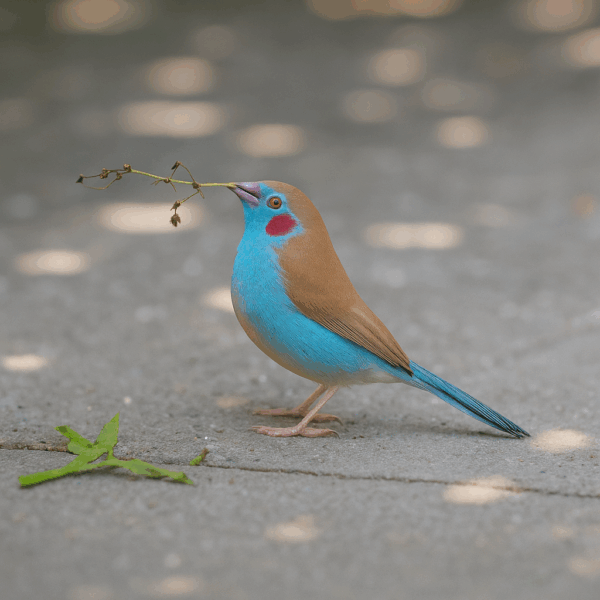 Blauwfazantje (Uraeginthus bengalus)